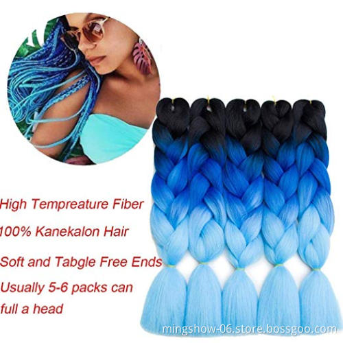 expression braiding hair Jumbo Braid 82 inch 165g/pcs synthetic expression Braiding Hair Heat Fiber